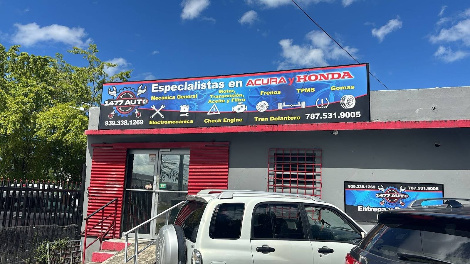Fachada de 1477 Auto Car Care en la Avenida Ponce de León